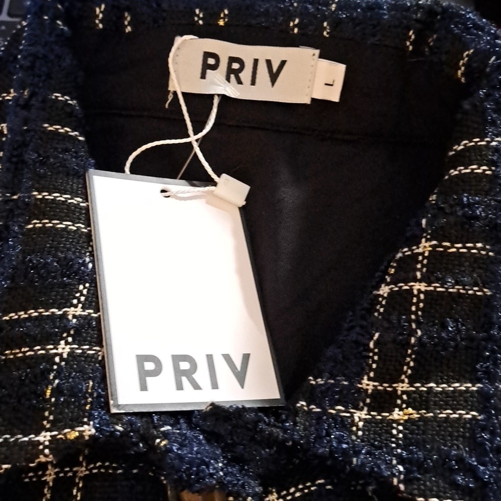 Priv NWTs Bella Tweed Shacket View 4